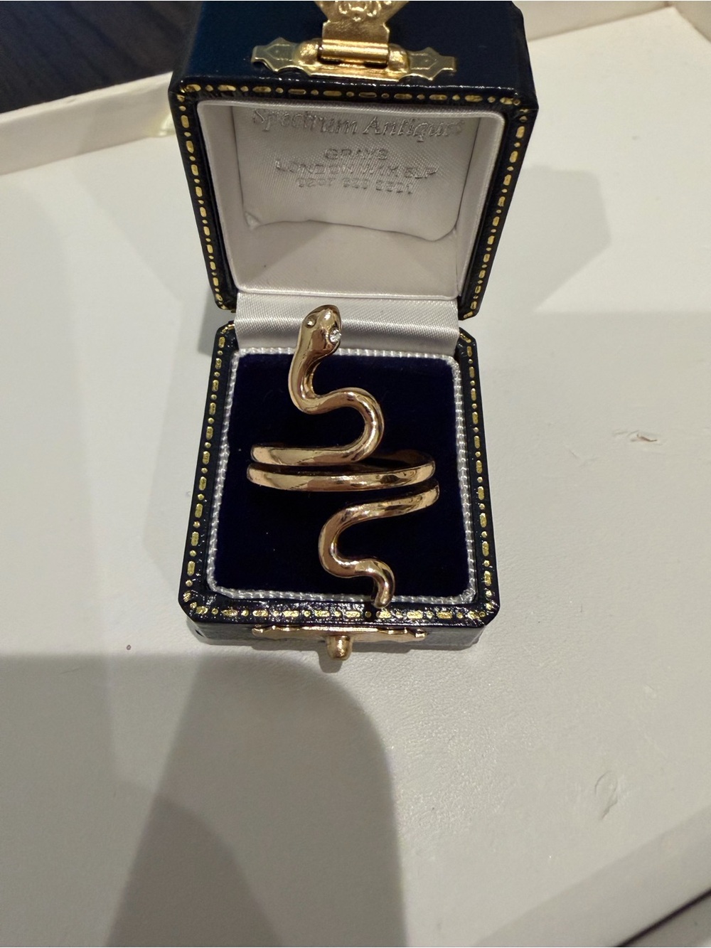 Gold Tone Snake Wrap Ring - Women Jewelry